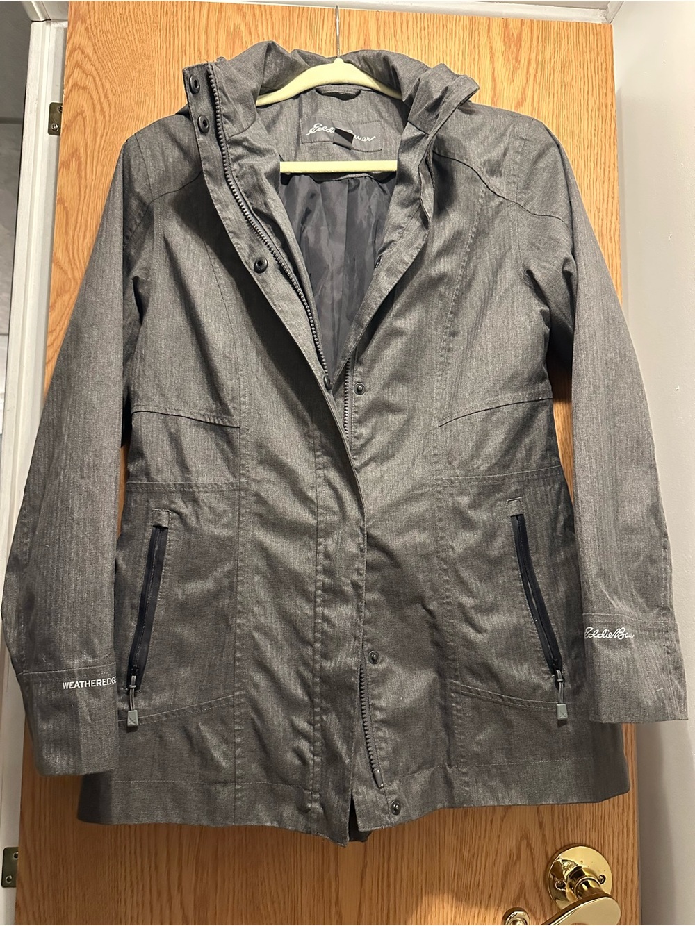 Eddie Bauer Women's Gray WeatherEdge Hooded Jacket